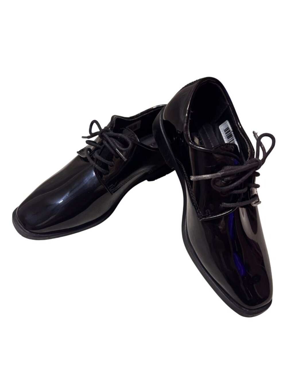 Joseph Abboud Black Patent Leather Dress Shoes Child's Size 3M Lace-Up Event